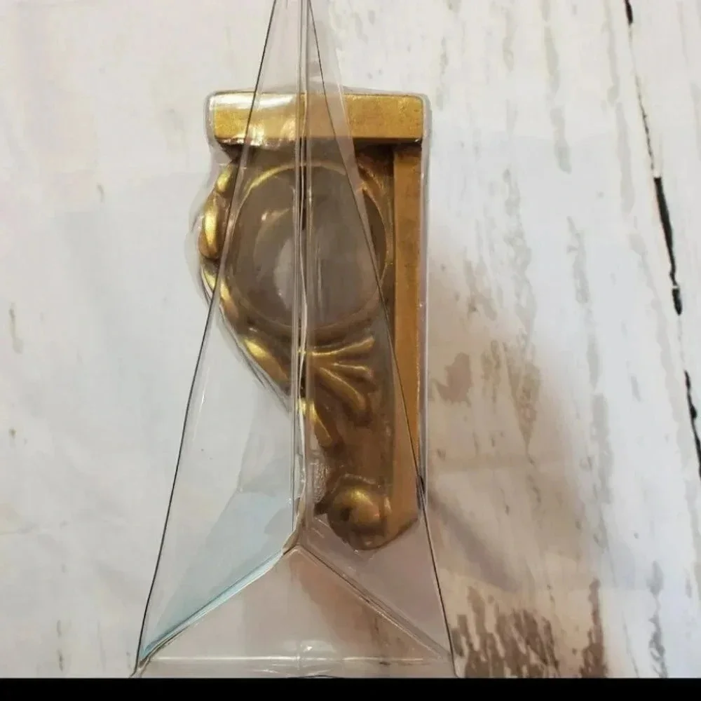 Graber Pair of gold leaf‎ drapery scones NEW
